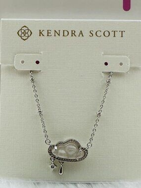 Kendra Scott Celeste Cloud Silver Short Pendant Necklace